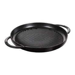Parrilla de hierro fundido Staub Pure redonda negra, Ø30 cm