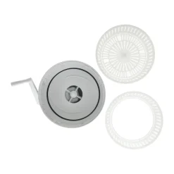 Pelador de patatas con manivela Nordwik, Blanco
