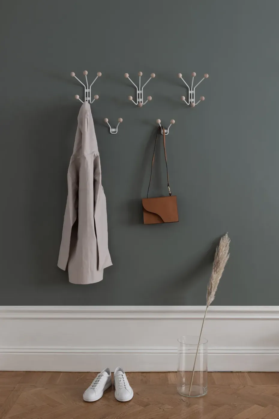 Perchero de pared Bill XXS, Greige