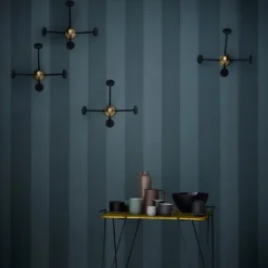Perchero de pared Matégot, negro-latón