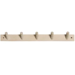 Perchero Else natural, 5 ganchos