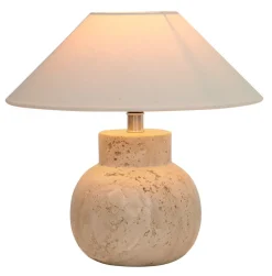 Pie de lámpara de mesa Pella, Travertine