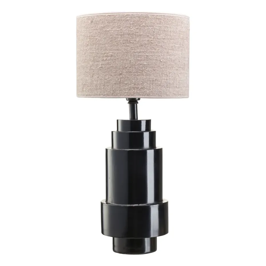 Pie de lámpara Empire negro, 40 cm