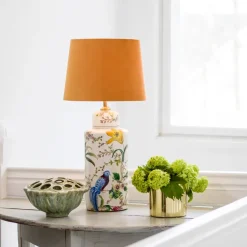 Pie de lámpara Li Na 46 cm, blanco-multi