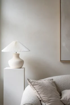 Pie de lámpara Mia 31 cm, White-ivory