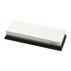 Piedra de afilar Suri con base de goma 18x6x3 cm, 3000/8000 granos