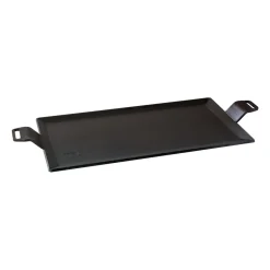 Placha, 4 mm acero al carbono, superficie para freír 45x22 cm