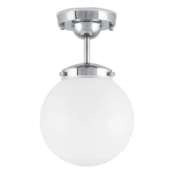 Plafón Alley IP44, Cromo