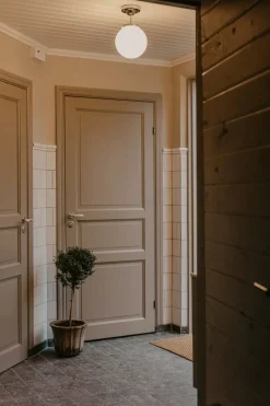 Plafón Alley IP44, Cromo