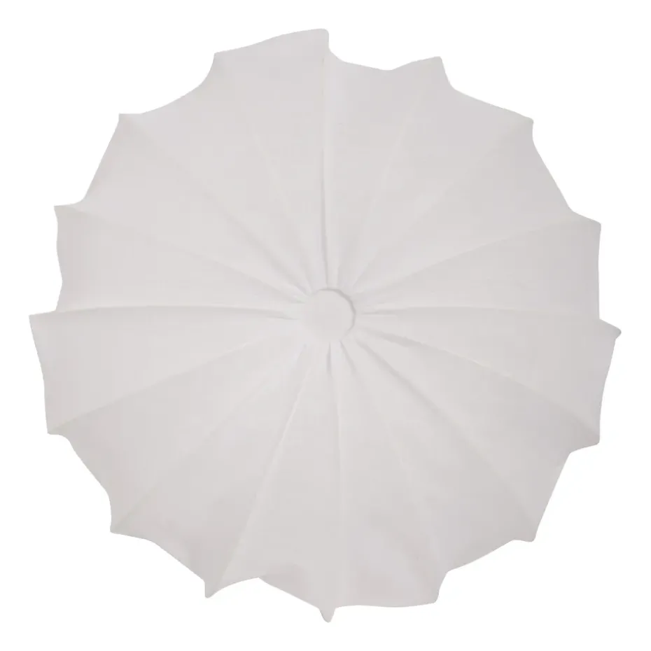 Plafón Anna lino Ø60 cm, blanco