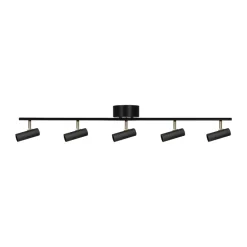 Plafón Hubble 5 Long, Negro