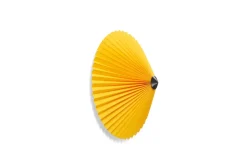 Plafón Matin flush mount Ø38 cm, Yellow shade