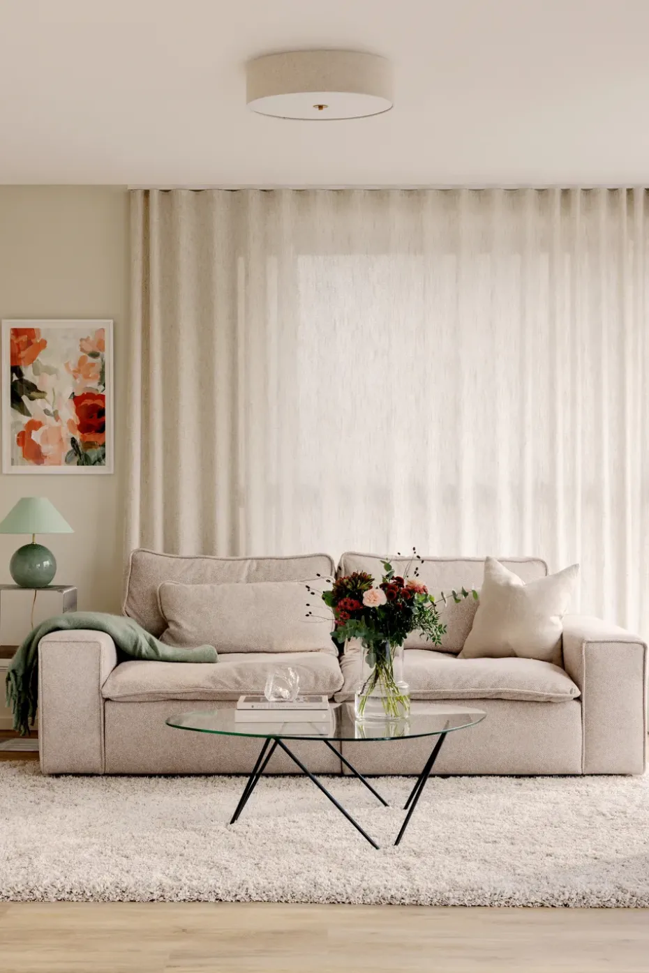 Plafón Noah 35, Beige