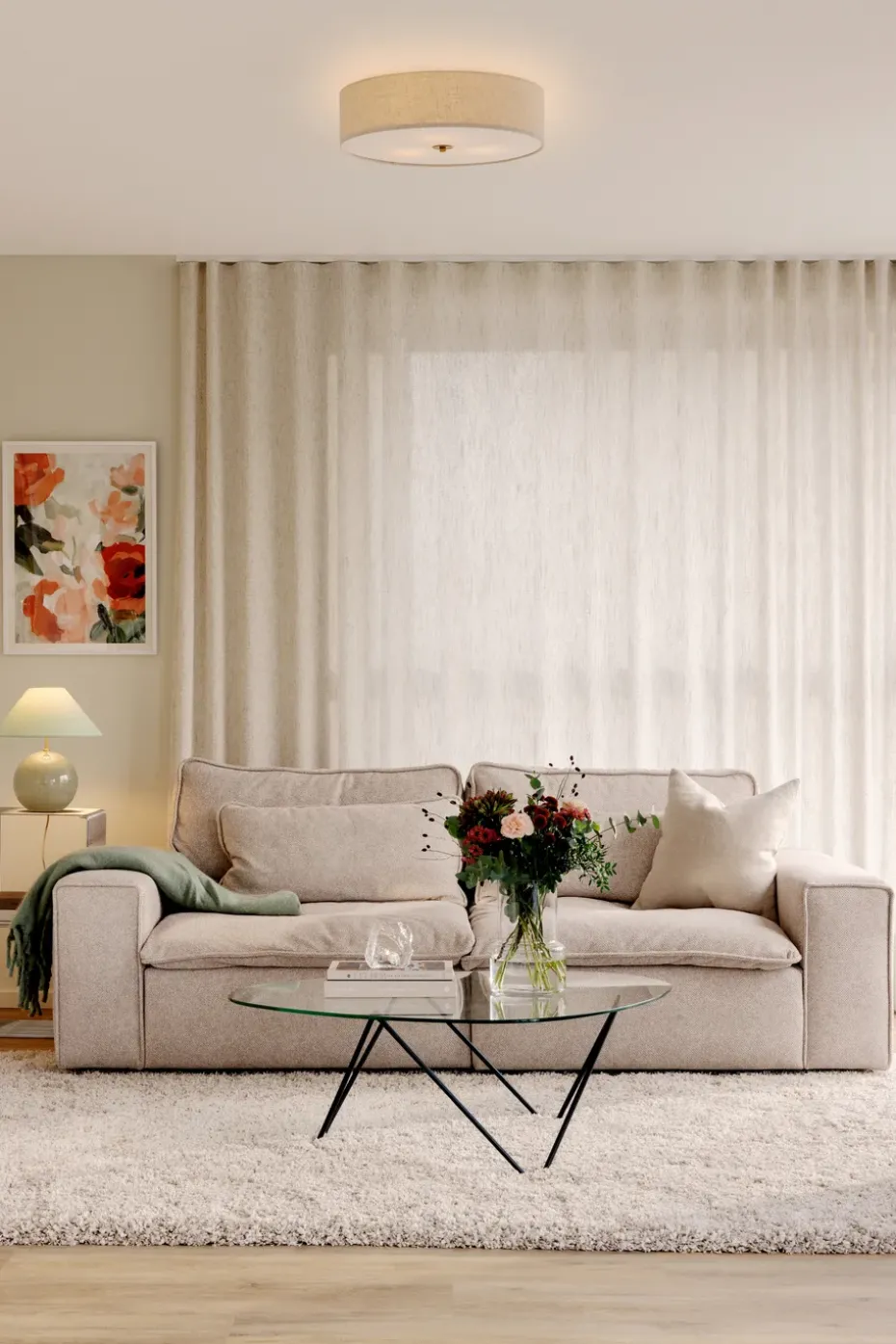 Plafón Noah 35, Beige