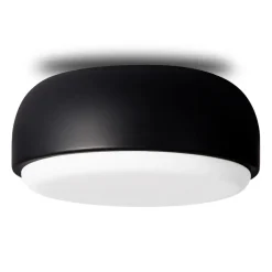 Plafón Over me Ø30 cm, negro mate