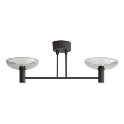 Plafón Ufo Long, Negro