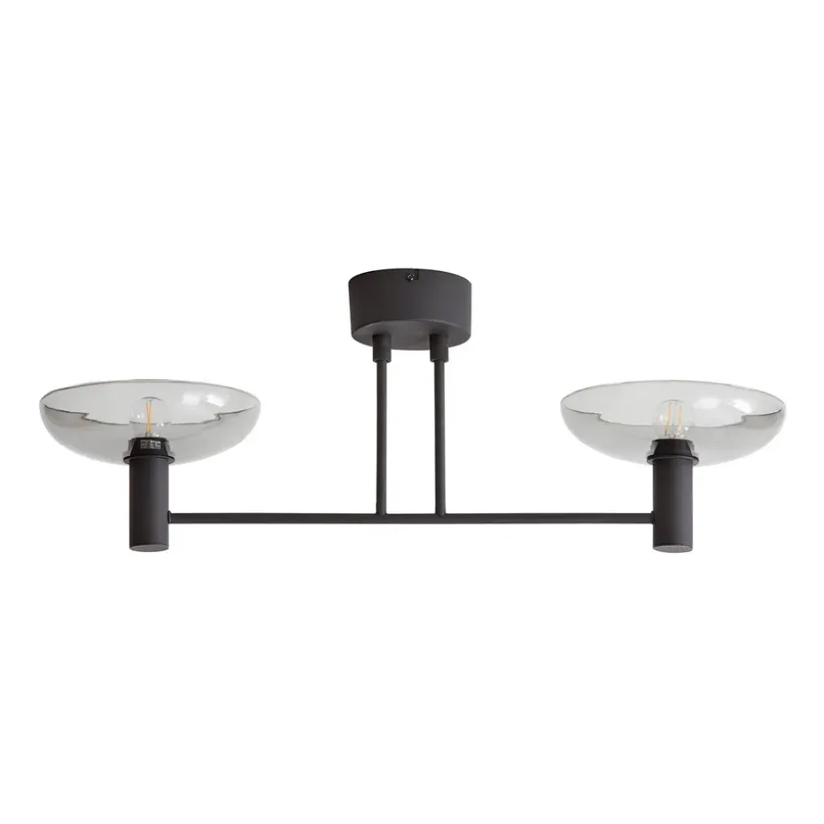 Plafón Ufo Long, Negro