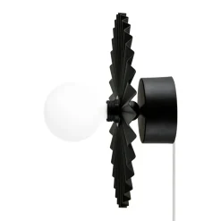 Plafón/Lámpara de pared Omega 35 cm, negro