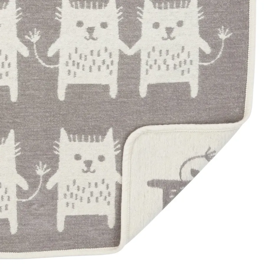 Plaid chenilla Little Me, gris