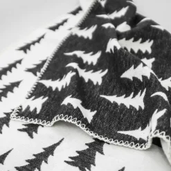 Plaid infantil Gran, algodón, blanco-negro