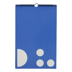 Planificador mensual Design Letters, Cobalt blue