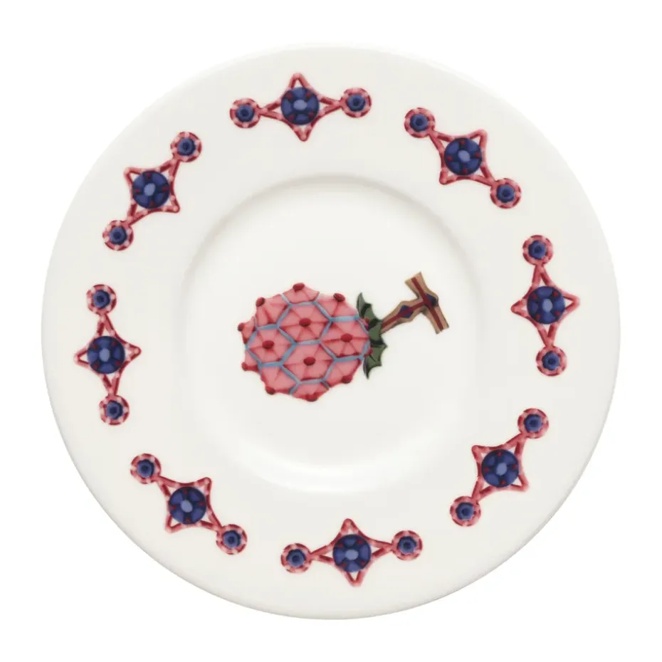 Platillo de café Taika Sato Ø16 cm, Blanco-multicolor