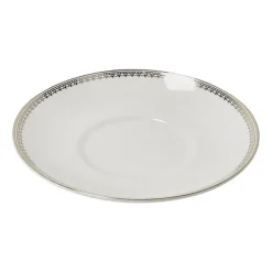 Platillo para taza de café Vera Wang Lace Gold, blanco