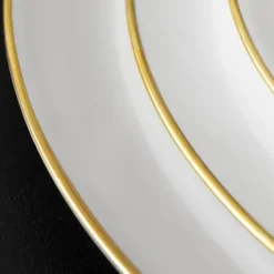 Plato Anmut Gold Ø 27 cm, blanco