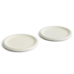 Plato Barro, Off-white, Ø24 cm, pack de 2