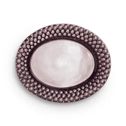 Plato Bubbles ovalado 20 cm, ciruela