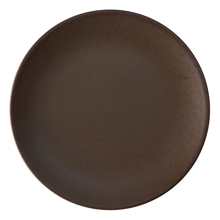 Plato Ceramic Workshop Ø26 cm, Chestnut-matte brown
