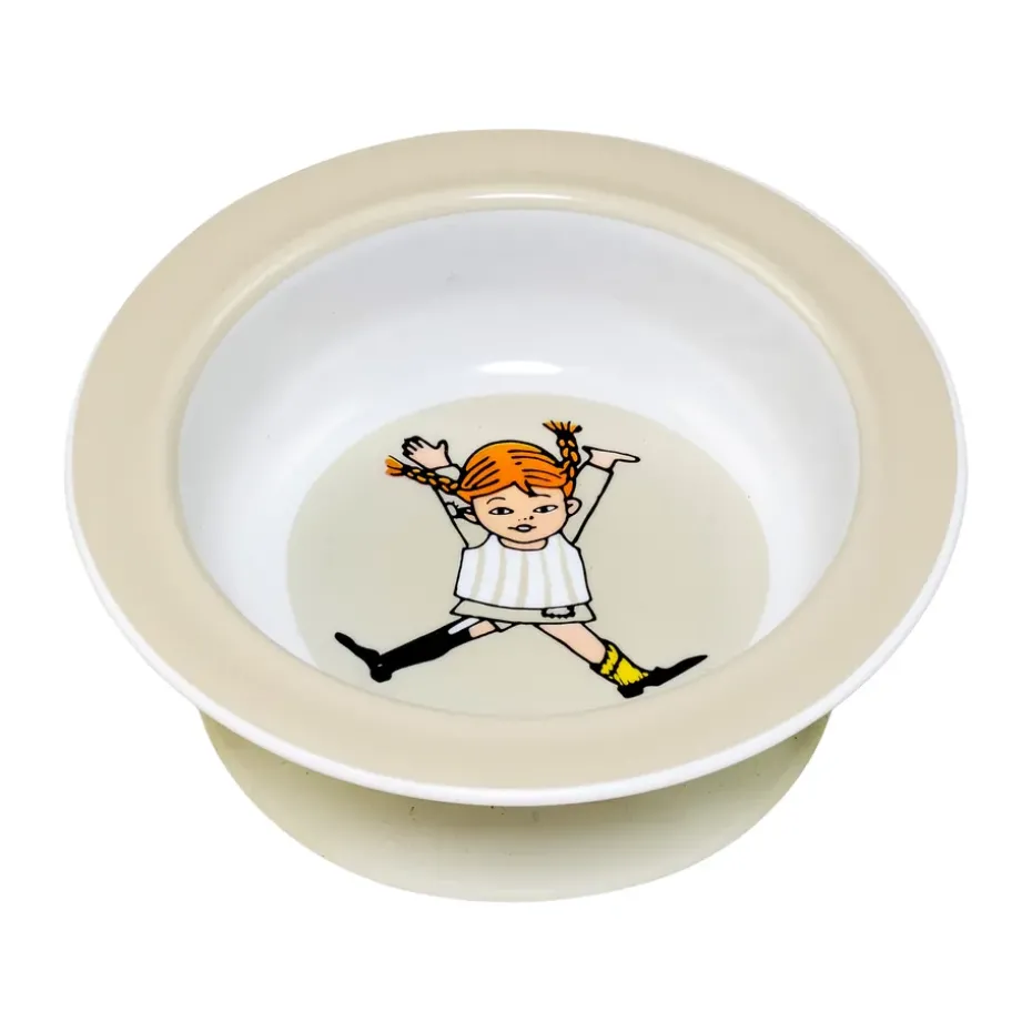Plato con ventosa Pippi Cirkus Ø15,5 cm, Beige