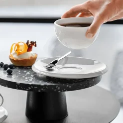 Plato de café NewMoon Ø17 cm, blanco