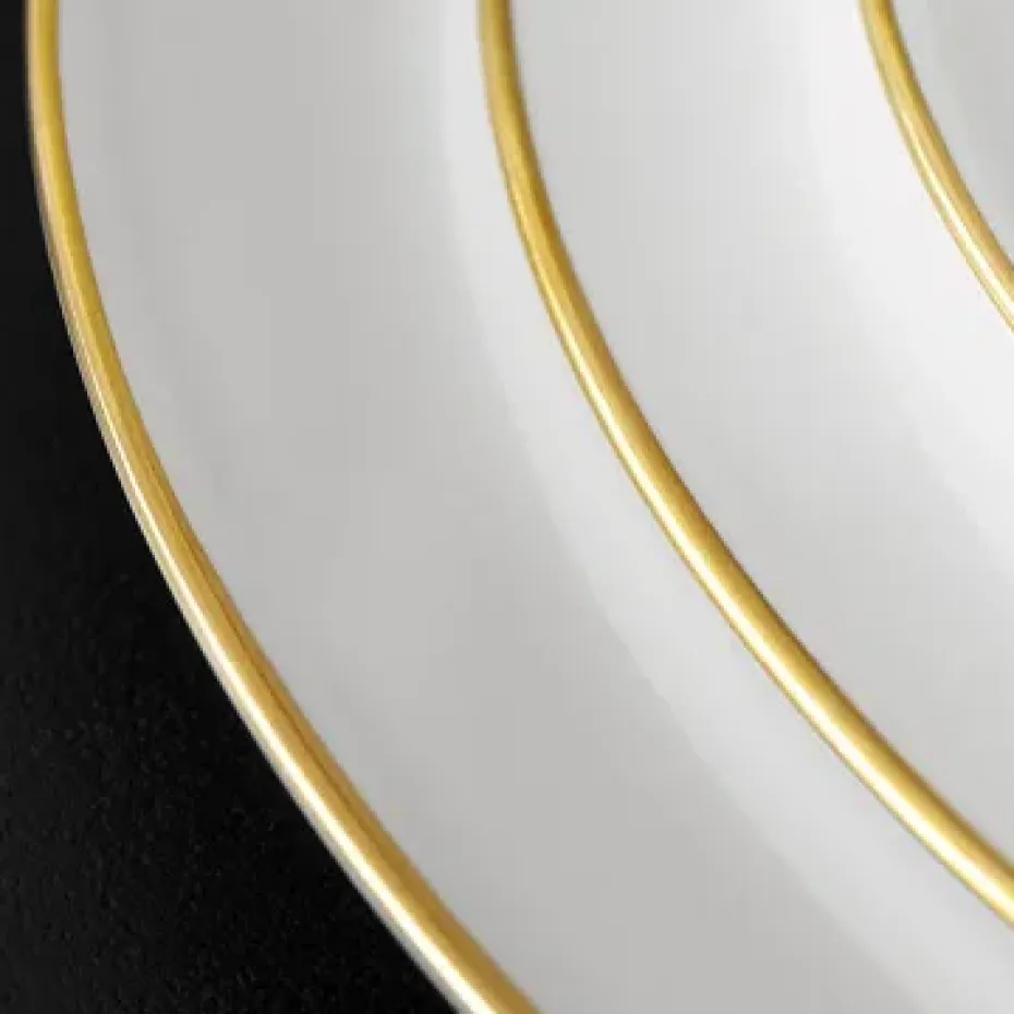 Plato de ensalada Anmut Gold, blanco