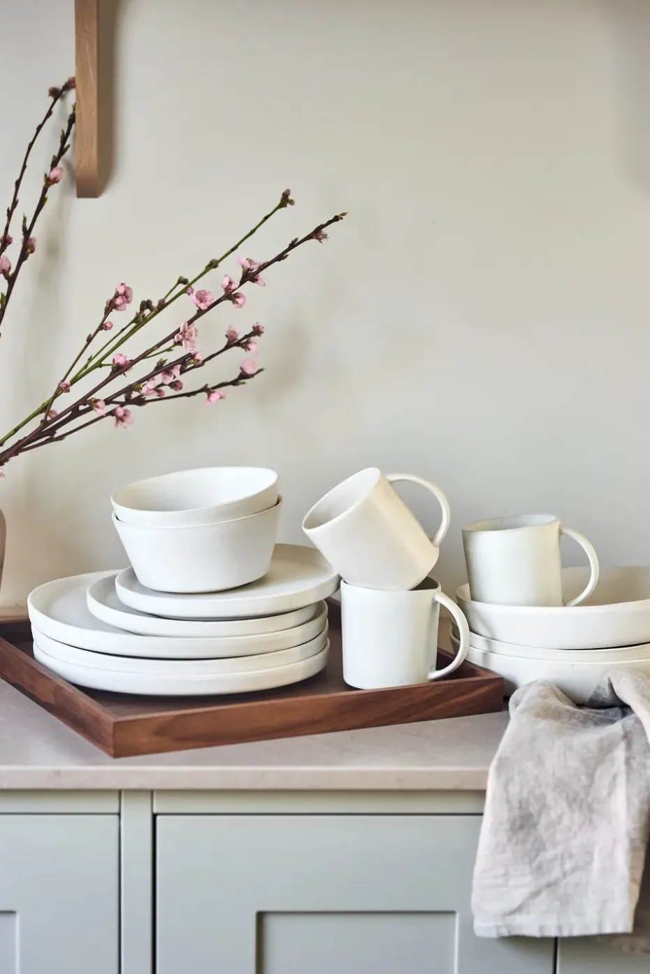 Plato de pasta Sandsbro, Offwhite, Ø23 cm