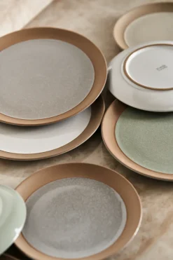Plato de postre Fossil Ø21 cm, Beige