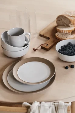 Plato de postre Fossil Ø21 cm, Blanco