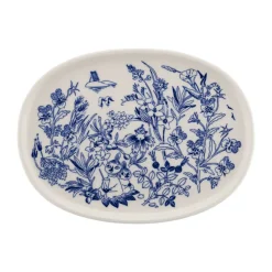 Plato de servir Mumin Haru 17 cm, Azul-blanco