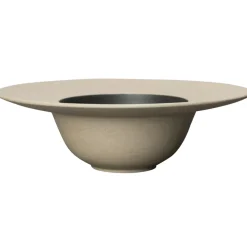 Plato de sopa Fumiko, Beige-negro