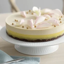 Plato de tarta con pie Hammershøi Ø30 cm, blanco