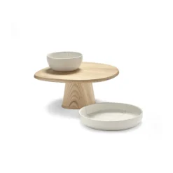 Plato de tarta Dune 03 23,5x29 cm, Ash