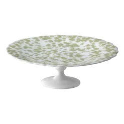 Plato de tarta Slåpeblom Ø21 cm, Verde