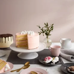 Plato de tarta Swedish Grace 31 cm, nieve (blanco)