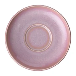 Plato de taza espresso Perlemor Ø12 cm, Coral
