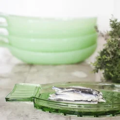 Plato Fish & Fish 10x23 cm, Green
