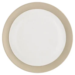 Plato Fossil Ø26 cm, Blanco