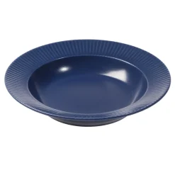 Plato hondo Groovy Ø 23 cm, Azul