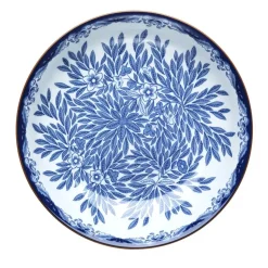 Plato hondo Ostindia Floris Ø22 cm, Azul