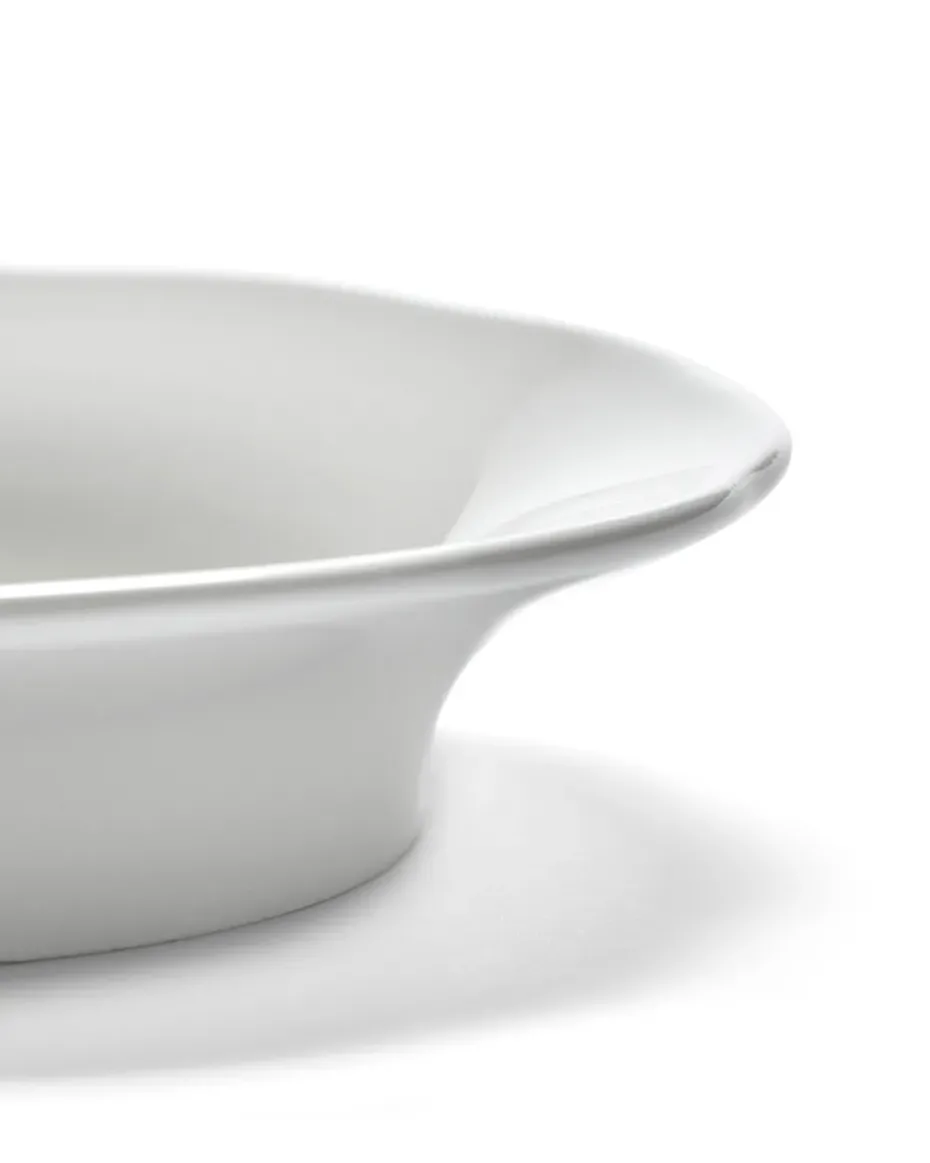 Plato hondo plato de acompañamiento Silhouette M Ø15 cm set de 4, White