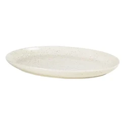 Plato ovalado Nordic Vanilla 35,5 cm, Cream with grains